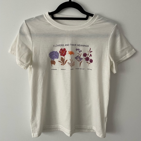 Zaful-T-Shirt-Flowers - Picture 1 of 1